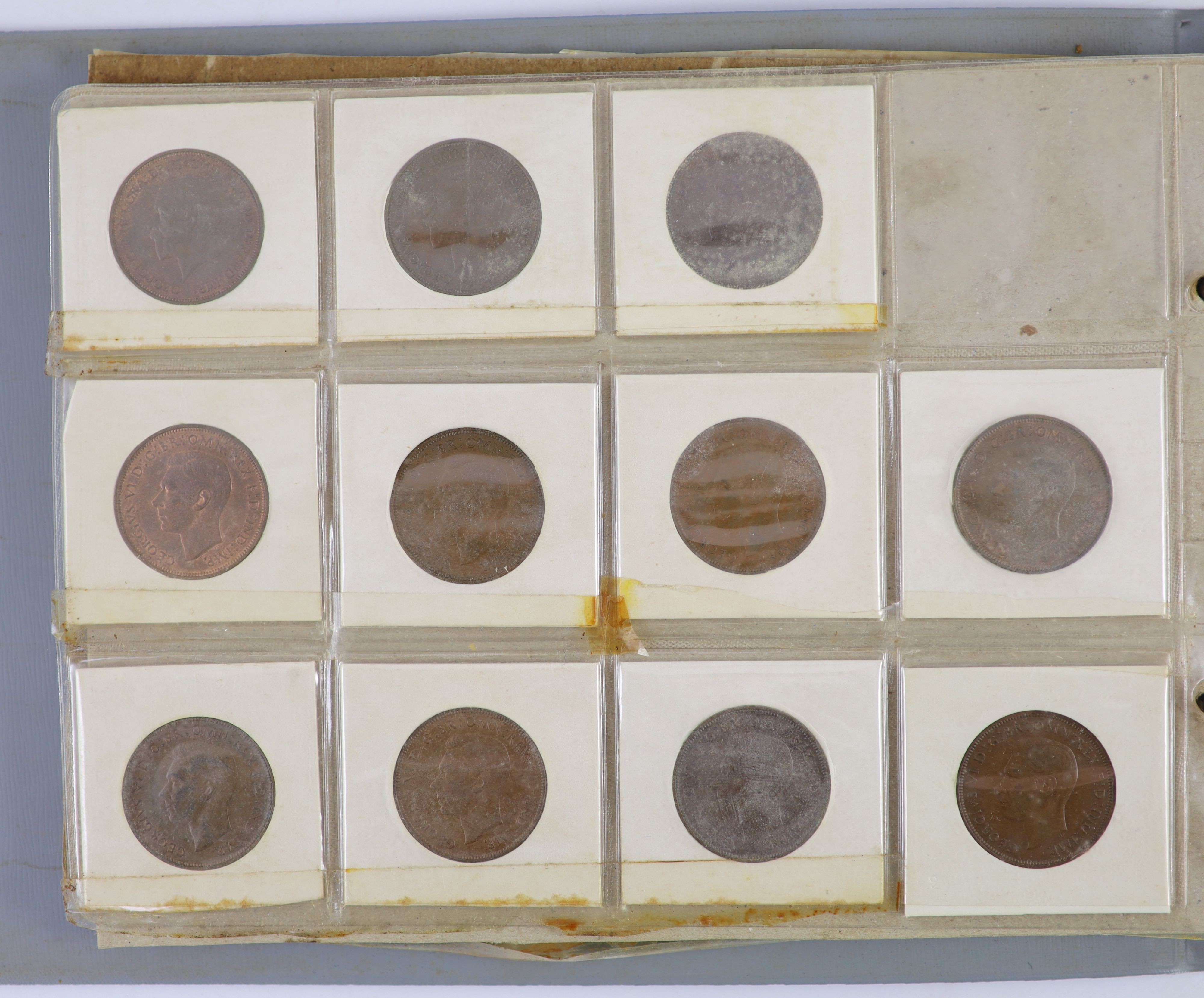 Queen Victoria to Queen Elizabeth II one penny coins, a long run from 1901-1967, the majority good EF to aUNC, including scarce 1904, 1922 and 1926 one pennies, aUNC
